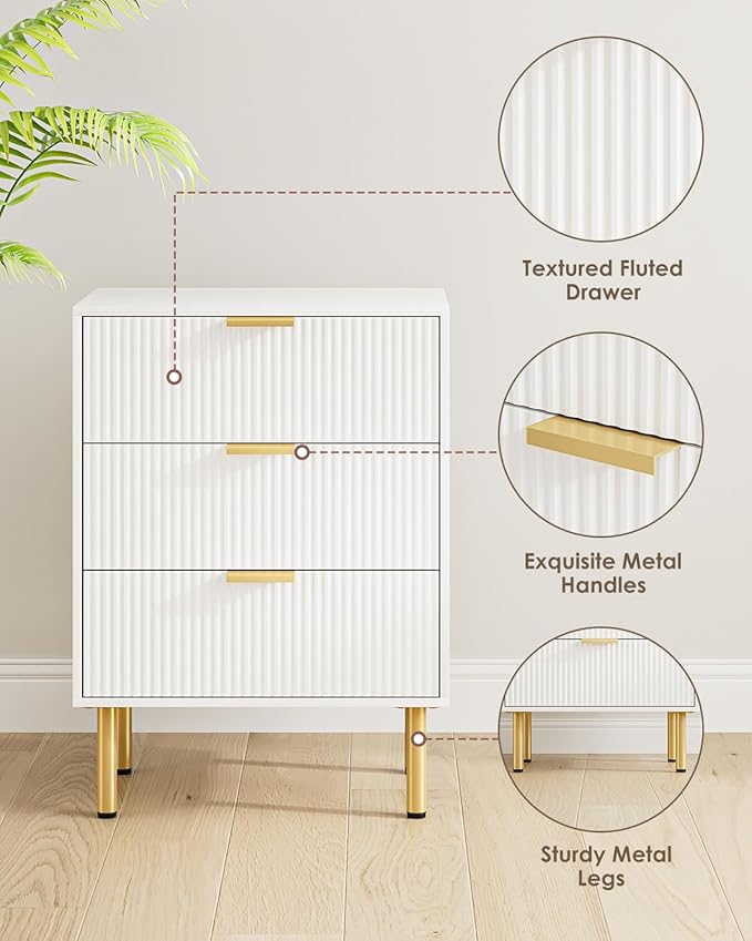 Night Stand, Tall Bedside Table - Image 5