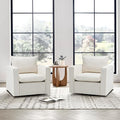 COLAMY Swivel Accent Chair Set of 2, 34 Inches Wide Upholstered Arm Chair by COLAMYINC