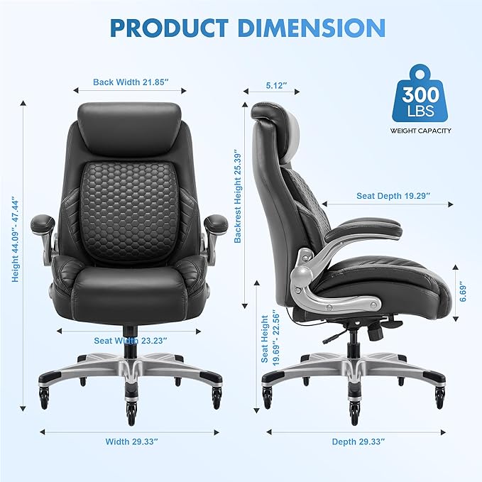 COLAMY Office Ergonomic Desk High Back Executive Chair - Image 3