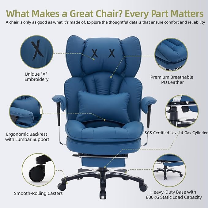 Efomao Big and Tall Office Chair - Image 5