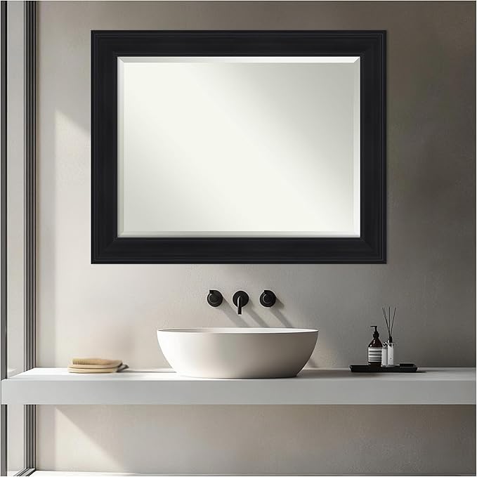 Amanti Art Black Bathroom Mirror - Image 5