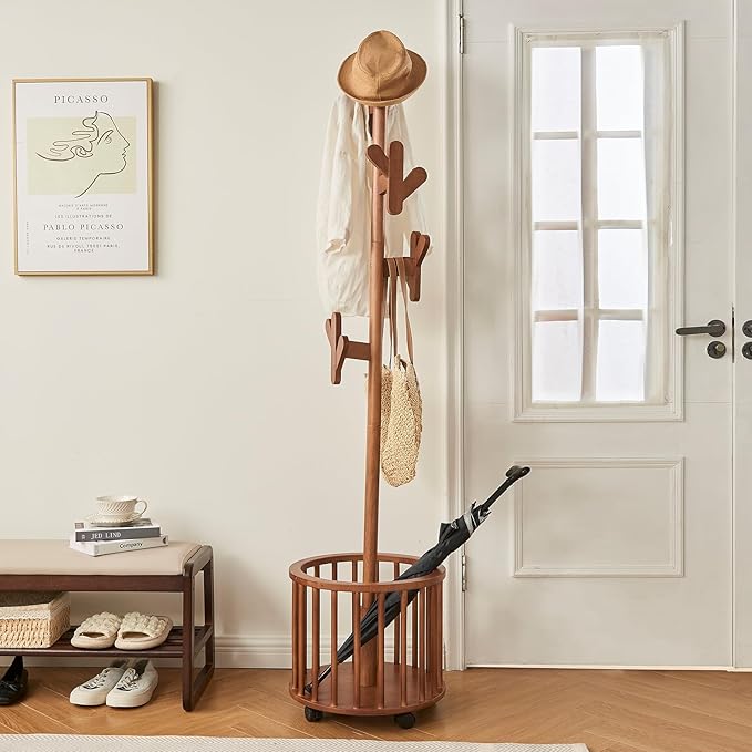 CozyDH Solid Wood Coat Rack Freestanding by CozyDHDuvetCover