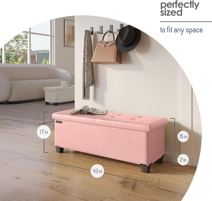 STORAGEBUD Storage Ottoman Bench - Image 8