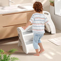 Toddler Step Stool for Bathroom Sink – Non-Slip Kids Step Stool, 100lbs Load by Vanpolchy