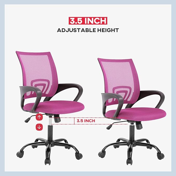 BestOffice Office Chair Ergonomic Cheap Desk Chair Mesh Computer Chair Lumbar - Image 5