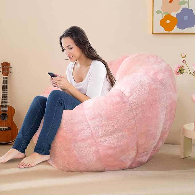 Pumpkin Bean Bag Sofa Chair for Adult, Beanbag Couch - Image 3