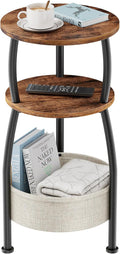 Round Side Table for Small Spaces by Yuede