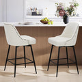 COLAMY Bar Stools Set of 2, 26.18" Counter Height Swivel Stools by COLAMYINC