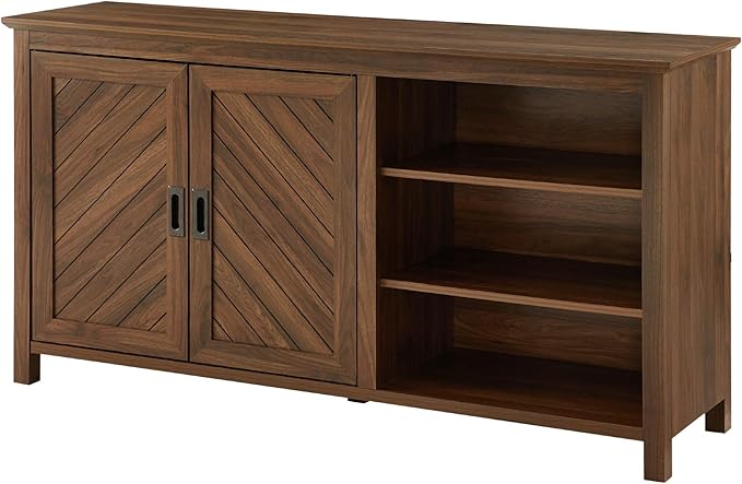 Walker Edison Modern Wood Grooved Buffet Sideboard - Image 4