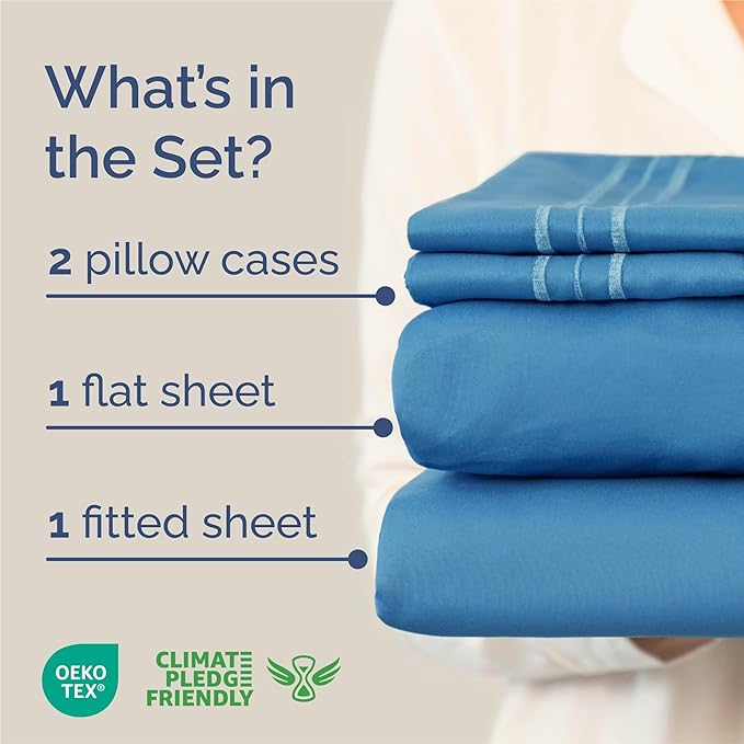 King Size 4 Piece Sheet Set - Image 2