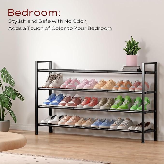 Bumusty 4-Tier Long Expandable Shoe Rack - Image 5