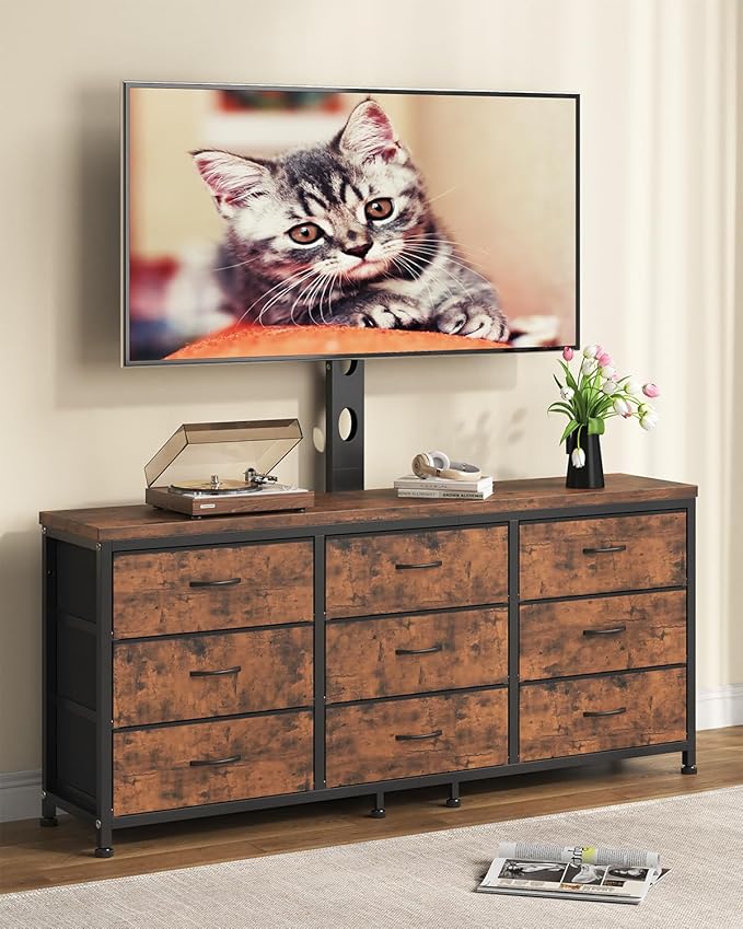 TV Stand with Mount for 32/55/65/75/85 inch TVs, Entertainment Center with 9 by Unknown