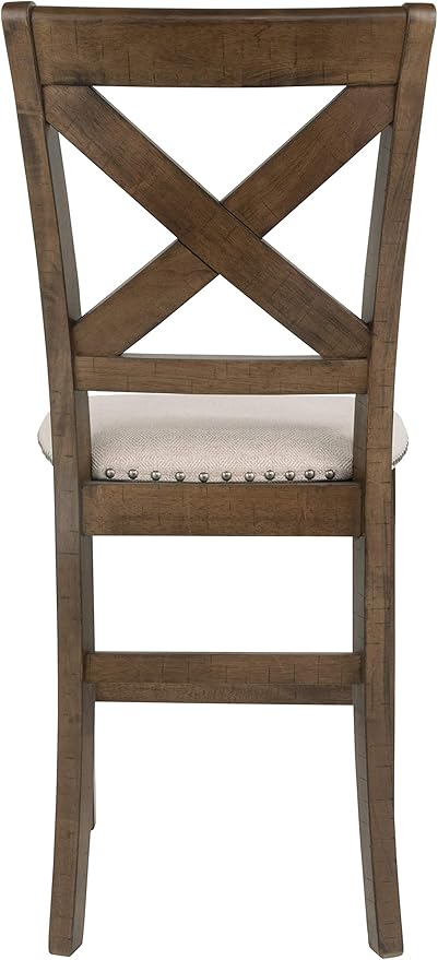 Signature Design by Ashley Moriville Rustic Farmhouse 24.5" Upholstered Barstool - Image 5