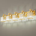 Modern Bathroom Vanity Light 5-Lights Chrome Crystal Wall Lamp Bathroom Modern by FDPBY