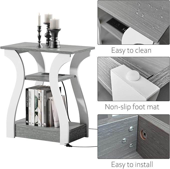 End Tables Living Room, Nightstand - Image 8