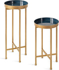 Kate and Laurel Celia Modern Side Table, Sophisticated End Tables by KateandLaurel