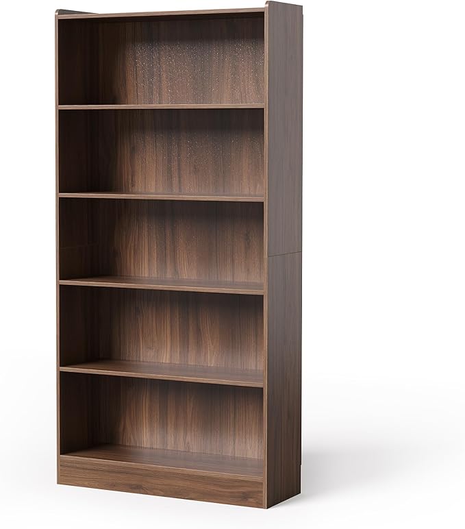 LITTLE TREE 72-Inch Tall Bookcase, 6-Tier Wooden Large Bookshelf, Wide Bookcase - Image 9