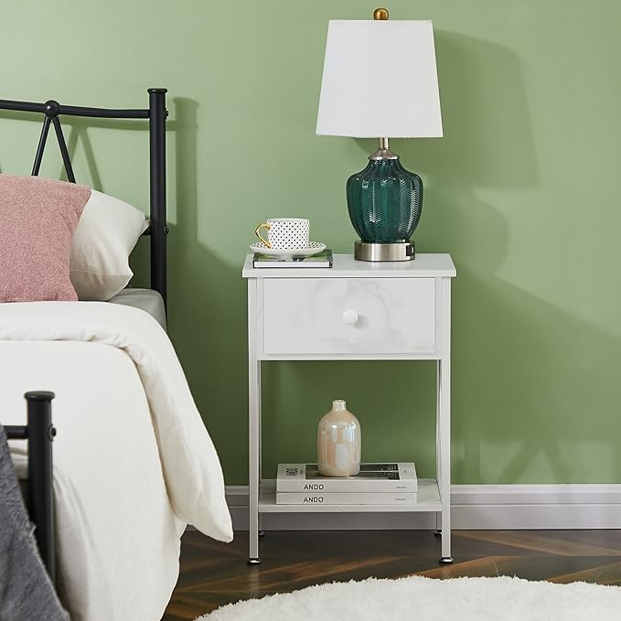 VECELO Nightstands Set of 2, Modern Bedside End Tables, Night Stands - Image 2