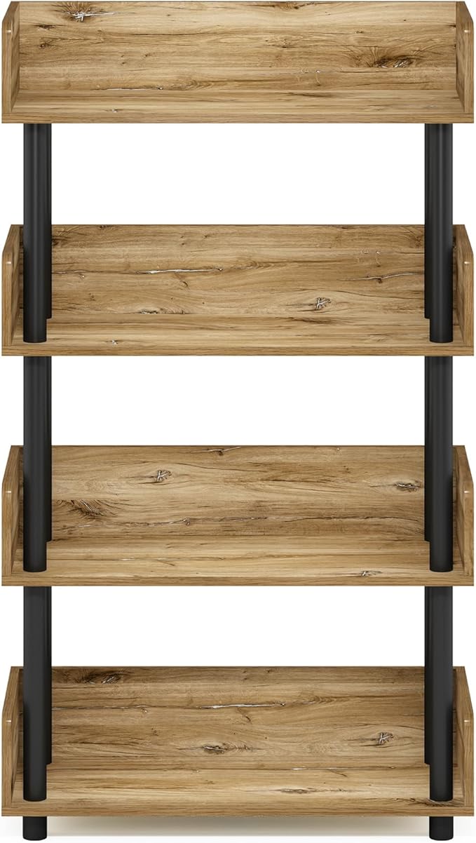 Furinno Turn-N-Tube 4-Tier Multipurposes Display Rack, Open Shelf Rack/Storage - Image 6