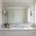 27x36 Inch Nickel Bathroom Mirror by Bonverre