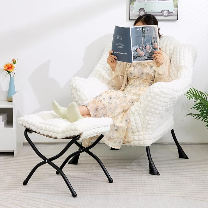 HollyHOME Fabric Lazy Chair - Image 2