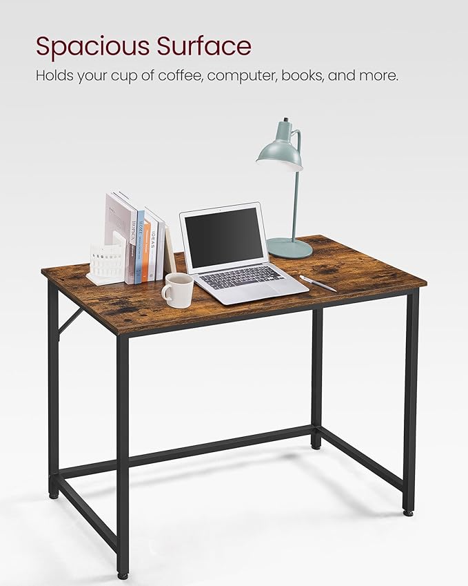 VASAGLE Computer Desk, Gaming Desk, Home Office Desk, - Image 7