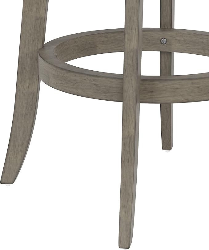 Hillsdale, Presque Isle Wood Bar Height Swivel Stool, Aged Gray - Image 6