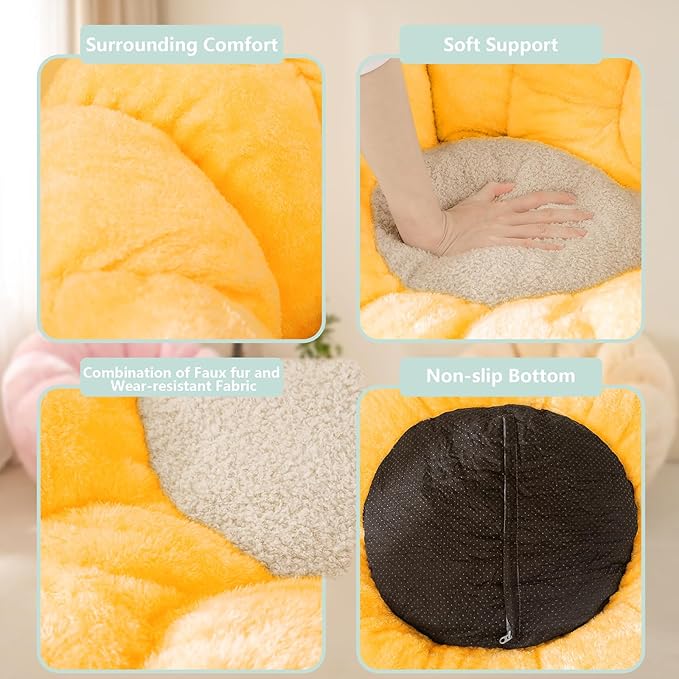 Pumpkin Bean Bag Sofa Chair, Bean Bag Chair - Image 4