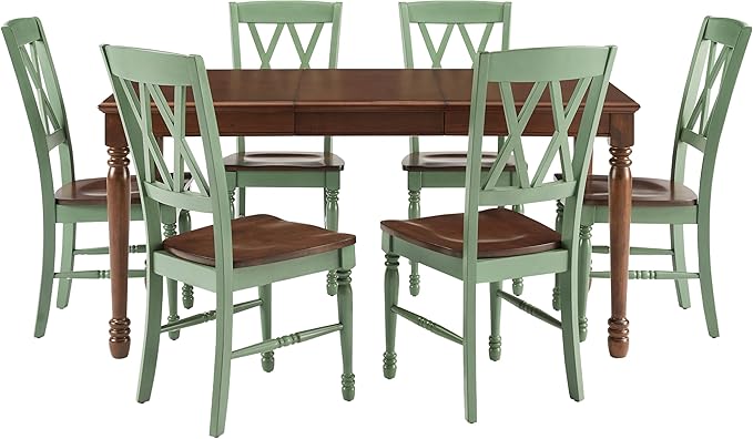 Crosley Furniture Shelby 7-Piece Traditional Dining Table Set - Image 2