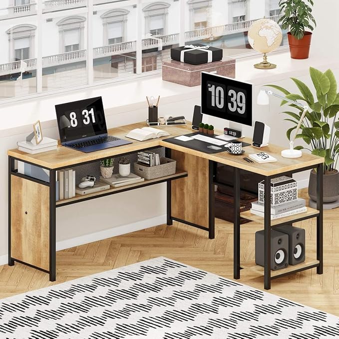 FATORRI L Shaped Computer Desk - Image 7