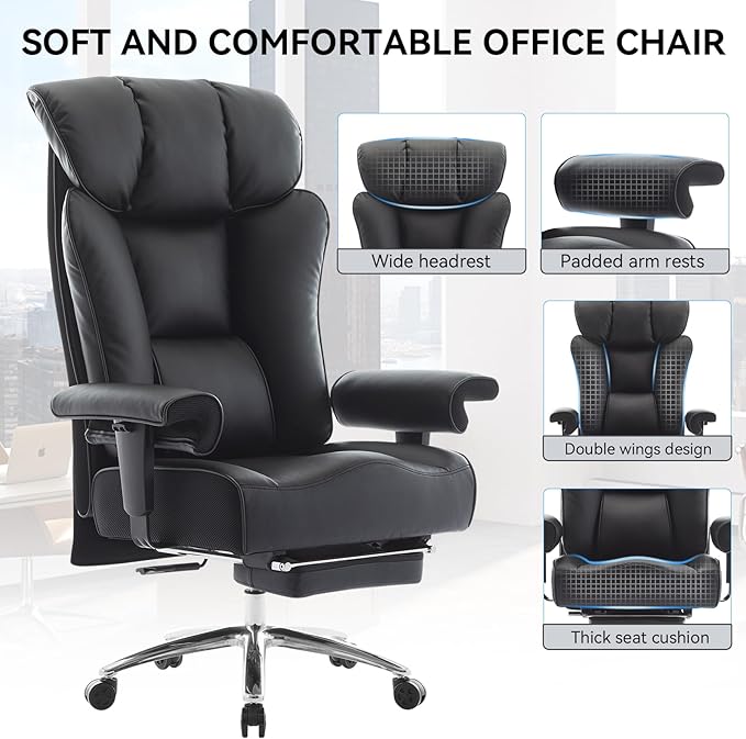 Efomao Ergonomic Office Chair 450LBS - Image 6