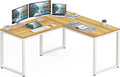 SHW 55 x 60 Inches Commercial-Grade L-Shape Corner Office Computer Desk by SHW
