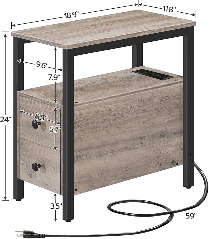 HOOBRO Set of 2 End Tables - Image 3