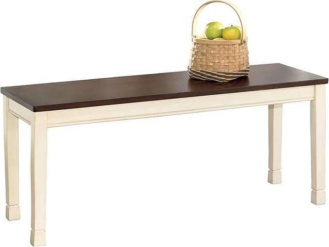 Signature Design by Ashley WhiteOwing Bench, 44.25" W x 16.25" D x4.25 H by SignatureDesignbyAshley