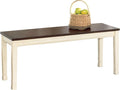 Signature Design by Ashley WhiteOwing Bench, 44.25" W x 16.25" D x4.25 H by SignatureDesignbyAshley