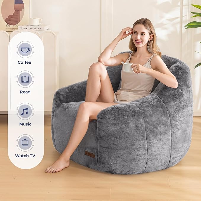 MAXYOYO Bean Bag Chair, Comfy Bean Bag Sofa - Image 9