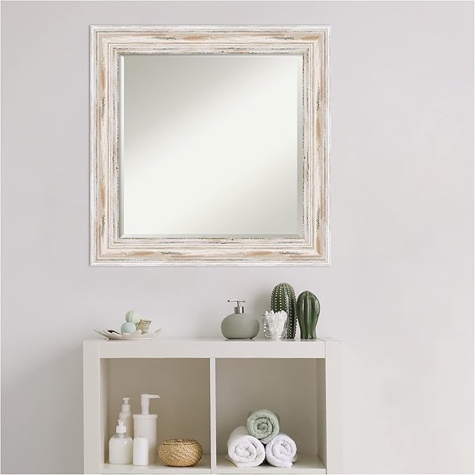 Amanti Art White Bathroom Mirror - Image 9