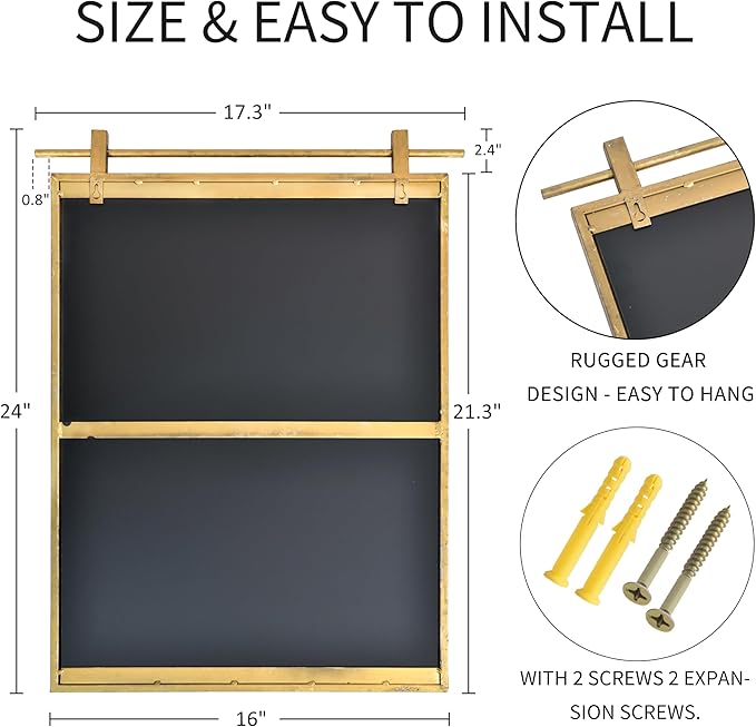16x24 Inch Rectangle Bathroom Vanity Mirror - Image 6