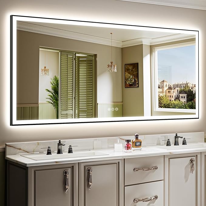 88x38 Inch LED Bathroom Mirror by YEELAIT