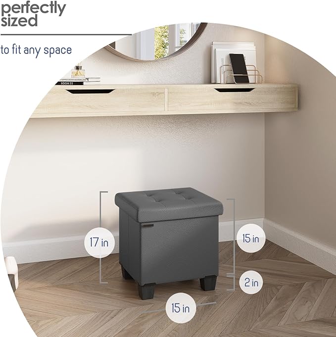 STORAGEBUD Storage Ottoman Cube - Image 9