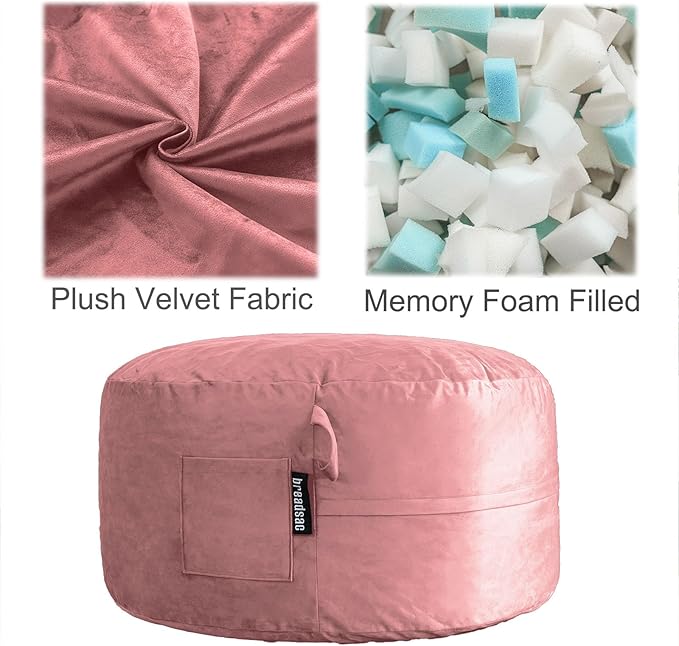 Bean Bag Chairs, Memory Foam Stuffing Bean Bag Chair - Image 2