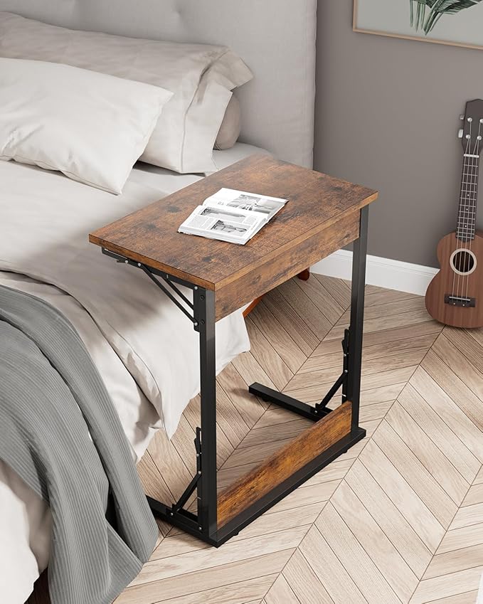 Tatub Folding TV Tray Table Set of 4, Small Sofa-Side Laptop Desk - Image 5