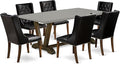 East West Furniture V797FO749-7 7 Piece Dining Room Table Set Consist of a by EastWestFurniture