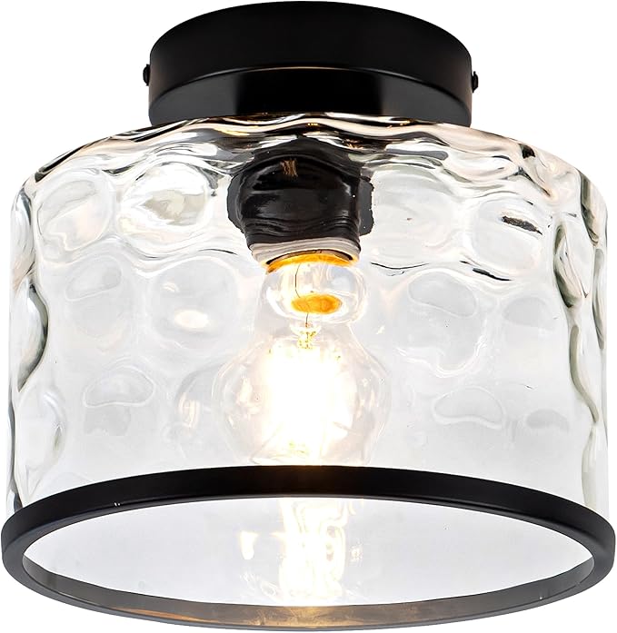 Glass Ceiling Light, Farmhouse Light Fixture by Zlepmlla