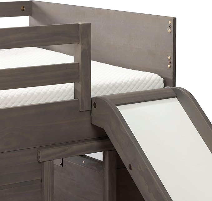 Max & Lily Loft Bed Twin Size, Solid Wood Low Loft Bed - Image 5