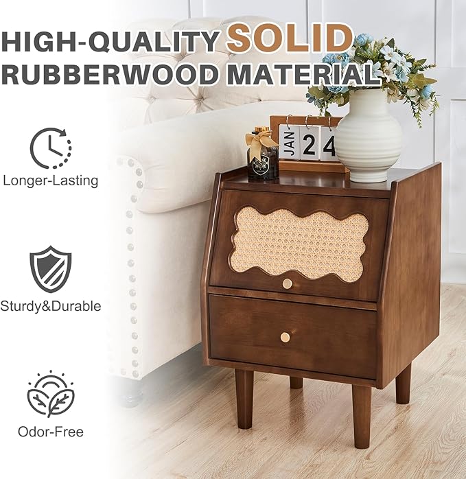 Uniclinens Rattan Nightstand - Image 4