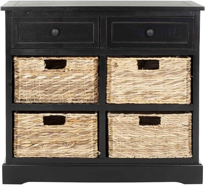 SAFAVIEH American Homes Collection Herman Vintage Black Storage Unit by SAFAVIEH