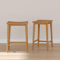 Plank+Beam Smythe Counter Stool, Sturdy Wood Modern Kitchen Counter Height Stool by PlankBeam