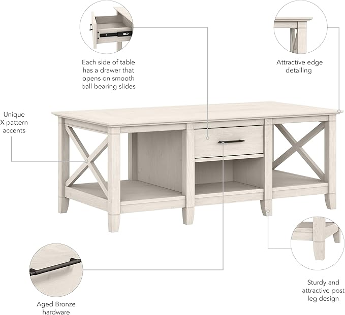 Bush Furniture Key West Coffee Table - Image 5