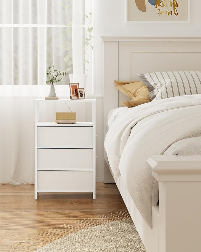 TUTOTAK Narrow Night Stand, Slim End Table, Tall Side Table - Image 7